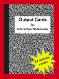 Interactive Notebook Output Cards