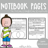 Interactive Notebook Pages Fiction & Nonfiction