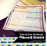 FREEBIE Interactive Notebook Planning Sheets