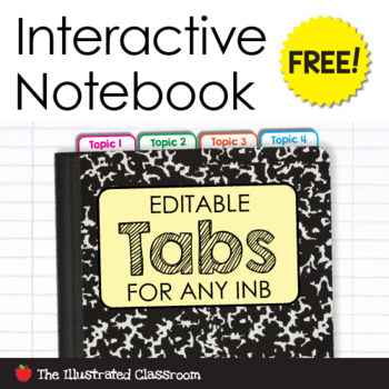 Preview of Free Interactive Notebook Tabs