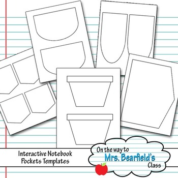 Preview of Interactive Notebook Templates {Pocket Style}