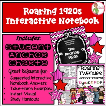 Preview of 1920s Interactive Notebook & Anchor Charts COMBO - (Anchors are PDF & DIGITAL)