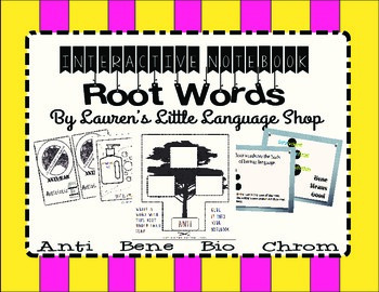 Preview of Interactive Notebook Root Word Bundle