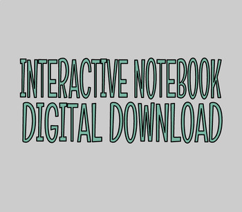 Preview of Interactive Notebook Set Up