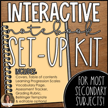 Preview of Interactive Notebook Set Up Starter Kit All Subjects - Covers Tabs & more!