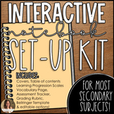 Interactive Notebook Set Up Starter Kit All Subjects - Cov