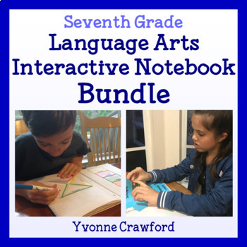 Preview of Interactive Notebook Seventh Grade Bundle - English Language Arts - 40% off