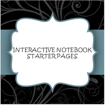 Preview of Interactive Notebook Starter Pages