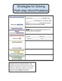 Interactive Notebook: Strategies for Solving Multi-step Wo