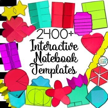 Preview of 2400+ Interactive Notebook Templates & Graphic Organizer Clipart for any Subject
