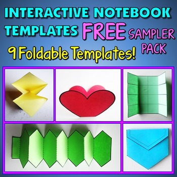 Preview of Interactive Notebook Templates - FREE Sampler Pack - 9 Templates