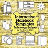 Interactive Notebook Templates Technology Clip Art Tablet 