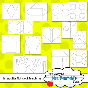 Preview of Interactive Notebook Templates {Unique Shapes}