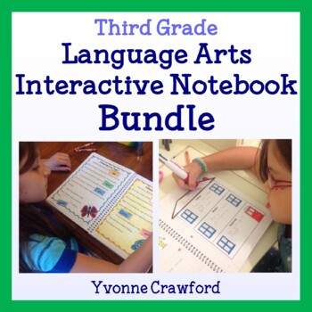 Preview of Interactive Notebook Third Grade Bundle - English Language Arts - 40% off