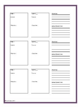 Interactive Notebook Unit Planner by Scienceopoly | TpT