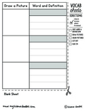Science or Math Doodle - Interactive Notebook VOCABULARY B