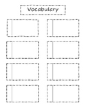 Interactive Notebook Vocabulary Tabs