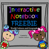 FREE Interactive Notebook Sample - World Cultures and Geography