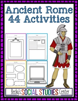 Preview of Interactive Notebook for Ancient Rome - 44 Student-Centered Activities