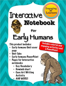 Preview of Interactive Notebook for Early Humans Unit