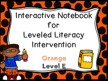 Preview of Interactive Notebook for LLI Orange Level E 1st Edition