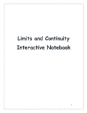 Interactive Notebook for Limits