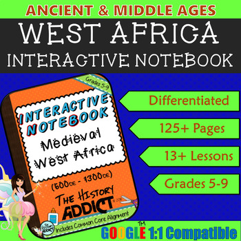 Preview of Interactive Notebook for Middle Ages Africa (Ancient Africa) ~ Common Core 5-9