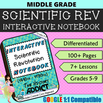 Preview of Interactive Notebook for the Scientific Revolution ~ Common Core 5-9