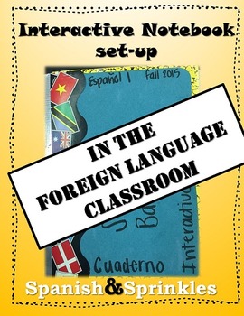Preview of Interactive Notebook set-up in the foreign language classroom