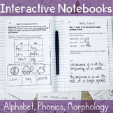Interactive Notebooks Bundle | Alphabet Phonics Morphology