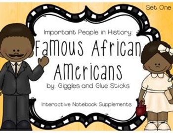Preview of Famous African Americans (Interactive Notebooks with QR Codes)
