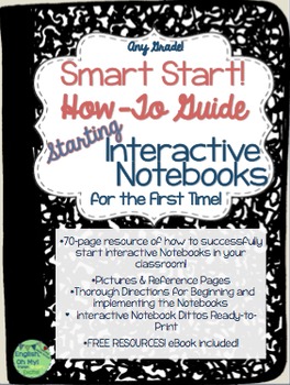 Preview of Interactive Notebooks:How To Guide, Set Up, Printables, Freebies