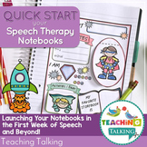 Back to School Speech Therapy | First Week of Speech Quick Start