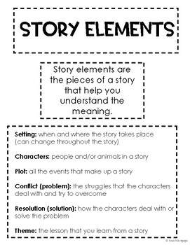 Interactive Notes for Teaching Story Elements by Teach Reach and Engage