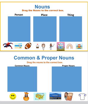 Preview of Interactive Noun Activity