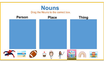 Interactive Noun Activity by Ericka Crawford | TPT