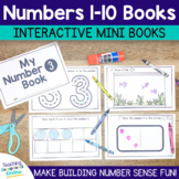Interactive Number Books | Mini Numbers 1-10 Books