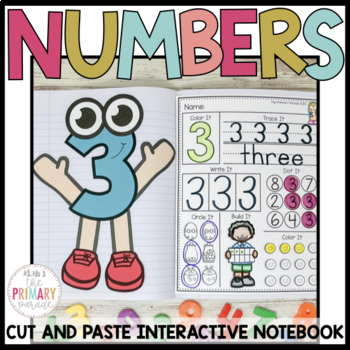Preview of Interactive Number Notebook | Numbers craft | Math | Number of the Week