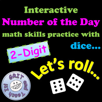 Preview of Interactive Number of the Day, 2-Digit Worksheet