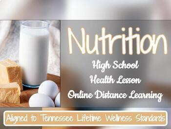 Preview of Interactive Nutrition Google Slides Lesson - Online Distance Learning