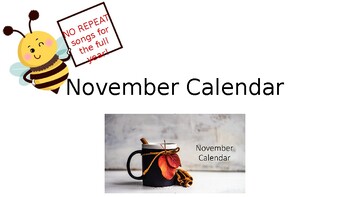 Preview of Interactive November 2023 Calendar (Special Education, PreK, K, and ELL)