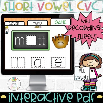 Preview of DIGITAL CVC Short Vowel Game