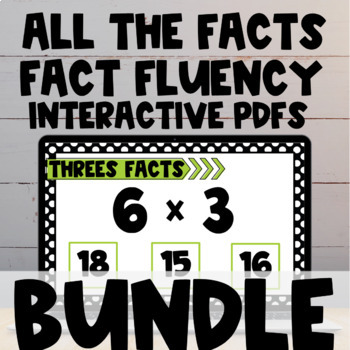 Preview of Interactive PDF Fact Fluency Bundle