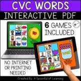 Digital Interactive PDF Games - CVC Words