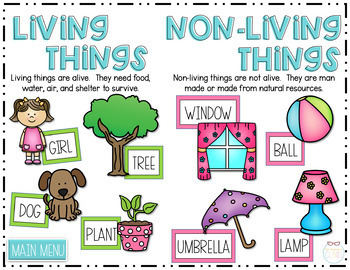 Digital Activities Living And Non Living Things Distance Learning