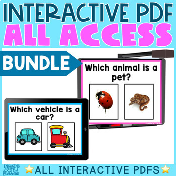 Preview of Interactive PDFs Digital Activities BIG BUNDLE