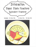 Interactive Paper Plate Fractions Equivalent Fractions