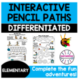 Interactive Pencil Paths Mazes Fine Motor Occupational the