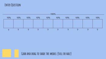 Preview of Interactive Percent Bar Model Template