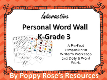 Word Wall Personal Grade 5